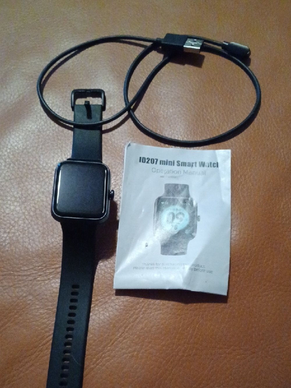 - Black Mini Smart Watch - Fitness Tracker